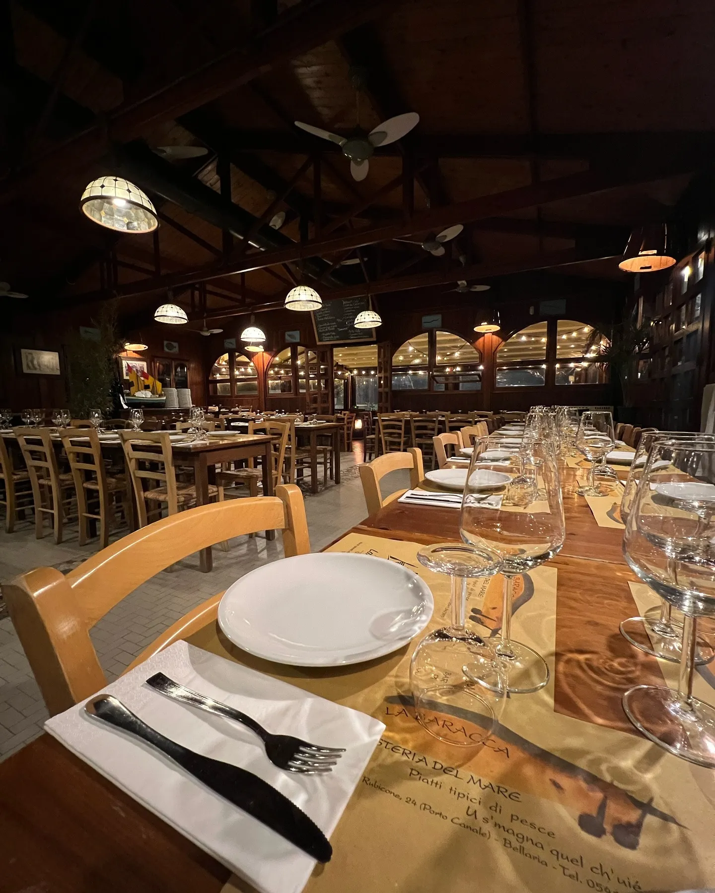 La tavola apparecchiata della Baracca